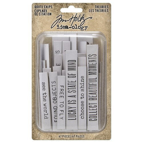 Tim Holtz - idea-ology - Theories Quote Chips