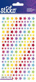 Sticko - Tiny Glitter Stars Stickers