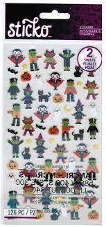 Sticko - Tiny Halloween Characters Stickers