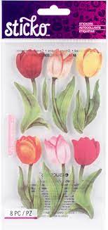 Sticko - Vellum Tulips Stickers