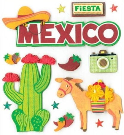 K & Company - Viva Mexico Dimensional Stickers